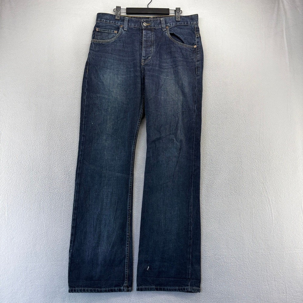 Vintage Levis Jeans Men's 33x34 Blue Denim Dark Wash 512 Bootcut boot Baggy y2k